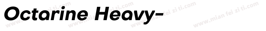 Octarine Heavy字体转换